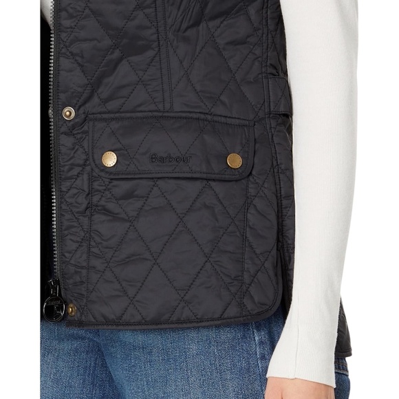 Barbour Otterburn Gile Black Quilted Vest - Size 10 Medium - New with Tag - Picture 6 of 6